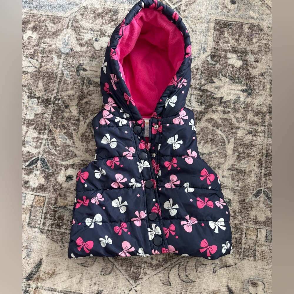 Gymboree Navy and Pink Vest
